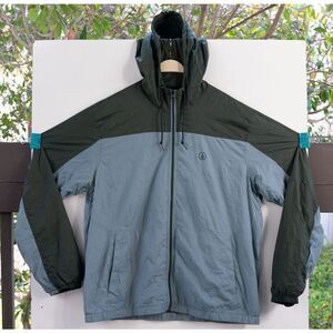 Volcom Ermont Light Jacket 600M Water Resistant Blue Gray Men's Size XL